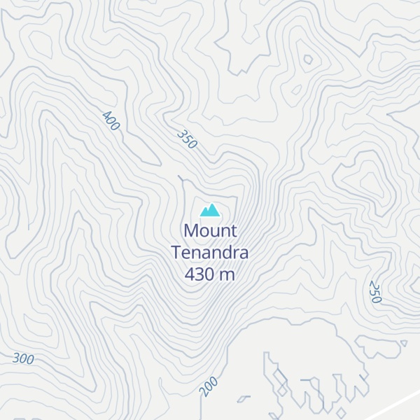 Map of Mount Tenandra