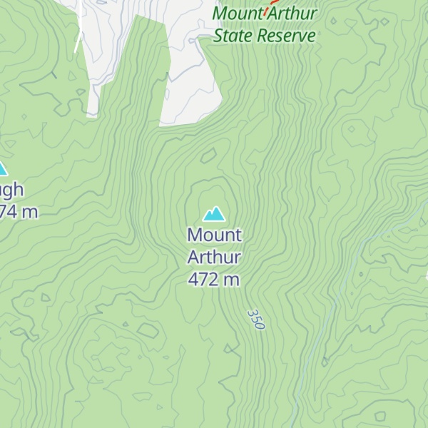 Map of Mount Arthur