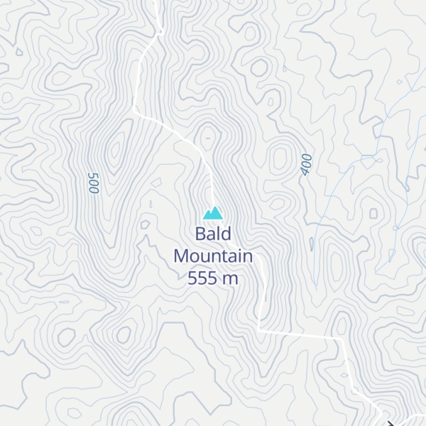Map of Bald Mountain