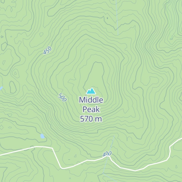 Map of Middle Peak