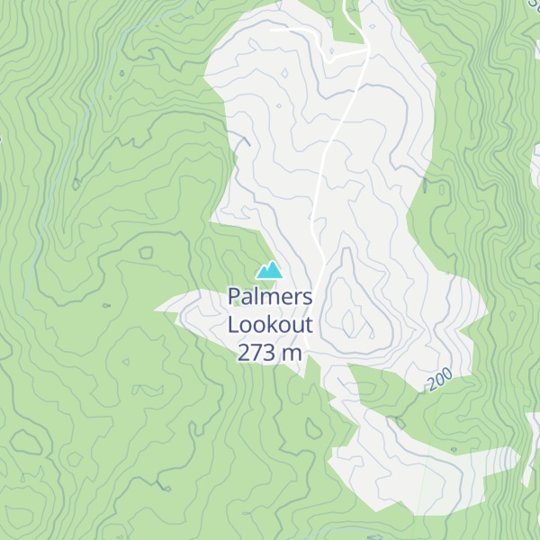 Map of Palmers Lookout