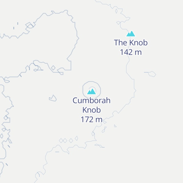 Map of Cumborah Knob