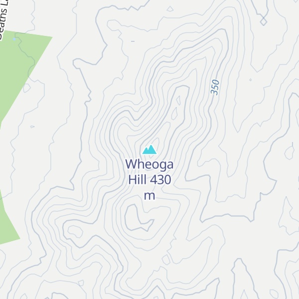 Map of Wheoga Hill