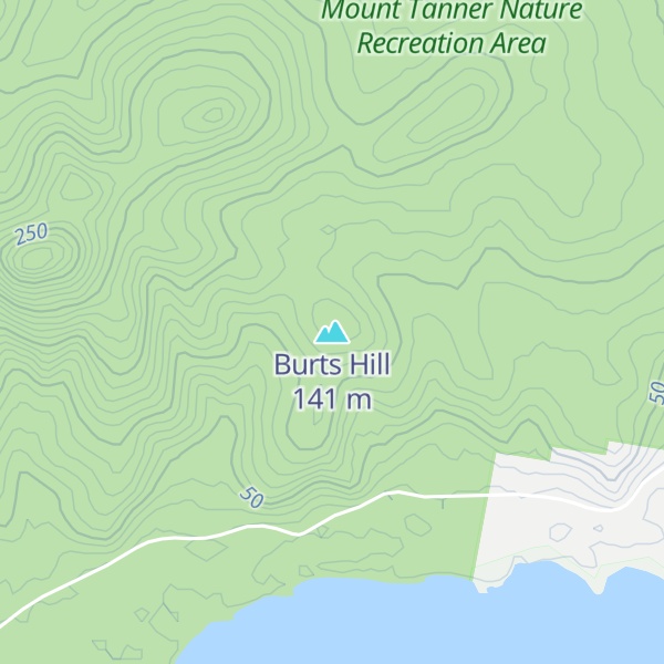 Map of Burts Hill