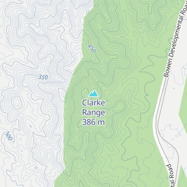Map of Clarke Range