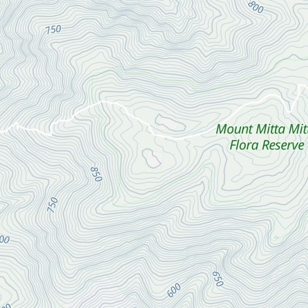 Map of Mount Mitta Mitta