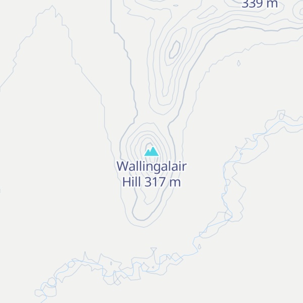 Map of Wallingalair Hill