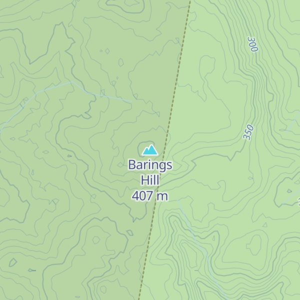 Map of Barings Hill