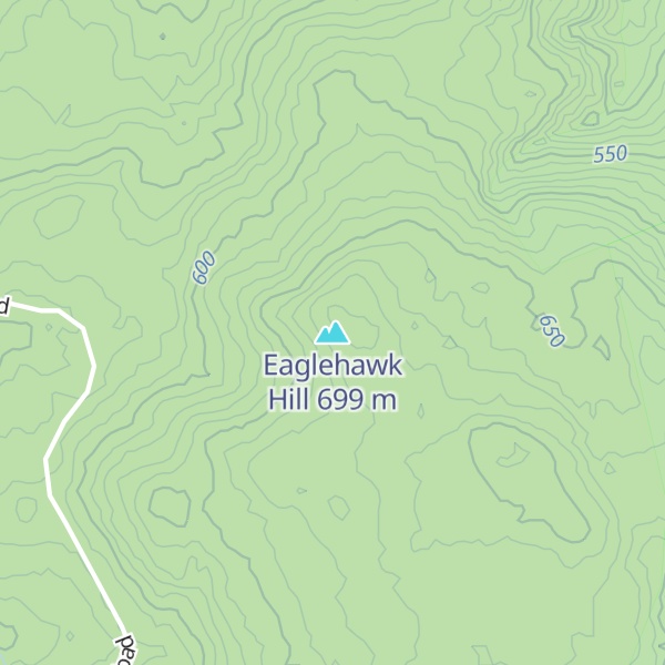 Map of Eaglehawk Hill