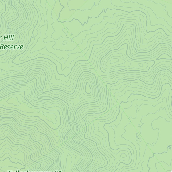 Map of A-one Hill