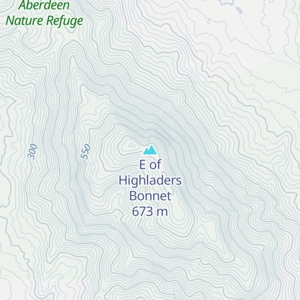 Map of E of Highladers Bonnet