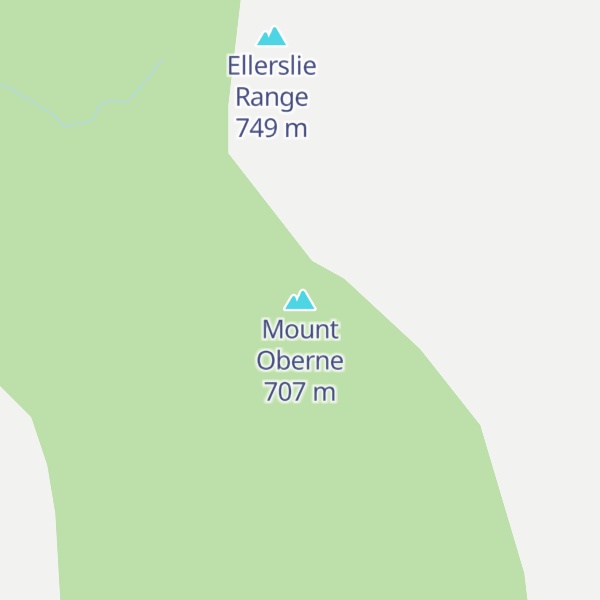 Map of Mount Oberne