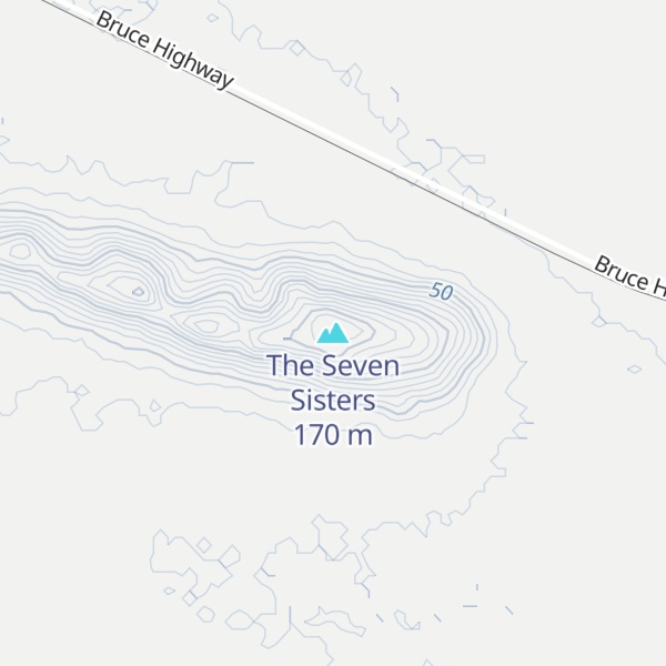 Map of The Seven Sisters