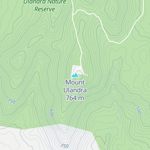 Map of Mount Ulandra