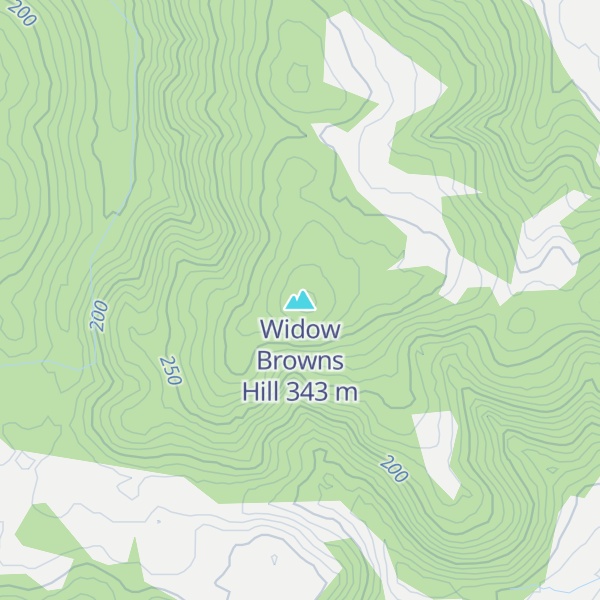 Map of Widow Browns Hill