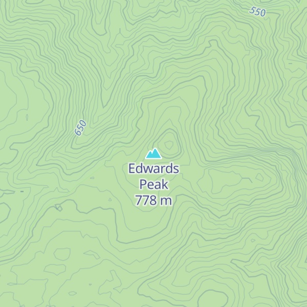 Map of Edwards Peak