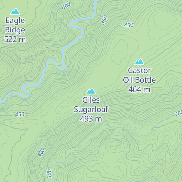 Map of Giles Sugarloaf