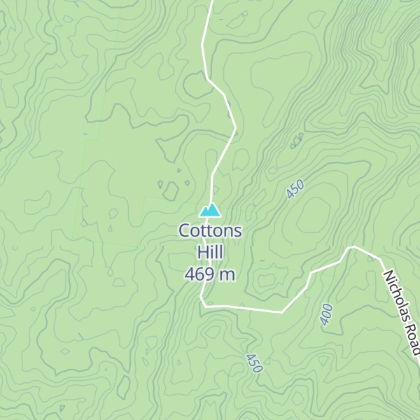 Map of Cottons Hill