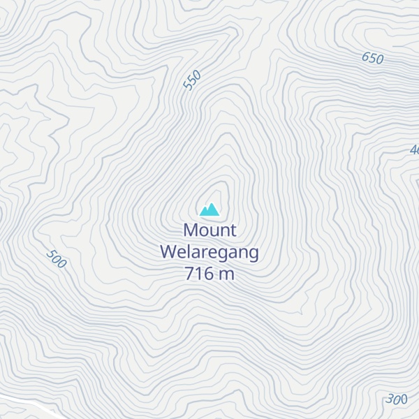 Map of Mount Welaregang