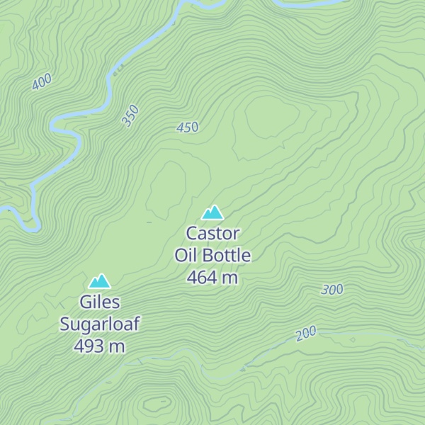 Map of Castor Oil Bottle