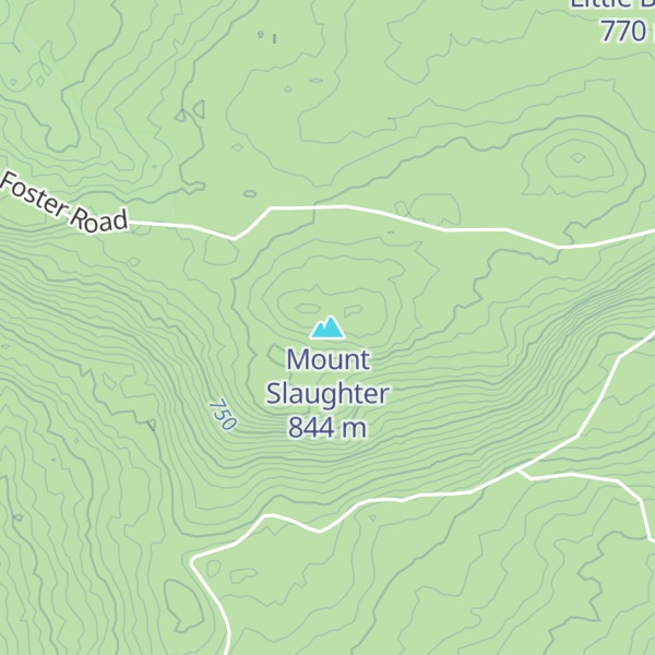 Map of Mount Slaughter