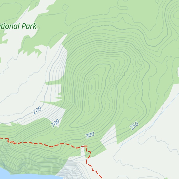 Map of Crescent Mountain