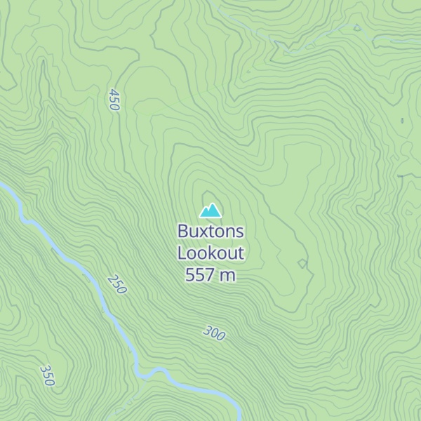 Map of Buxtons Lookout