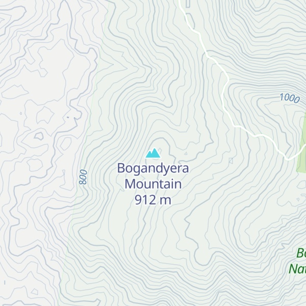 Map of Bogandyera Mountain