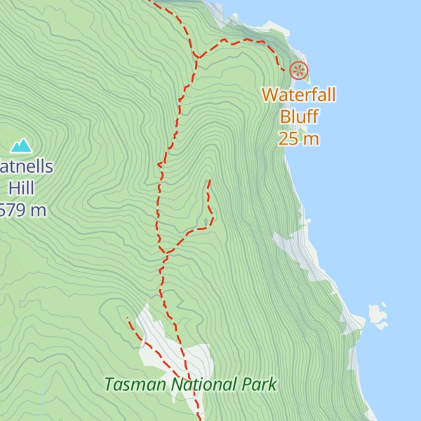 Map of Clemes Peak
