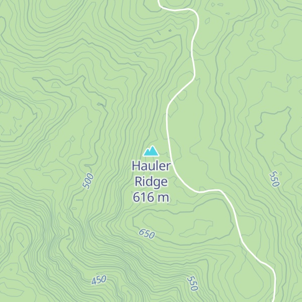 Map of Hauler Ridge
