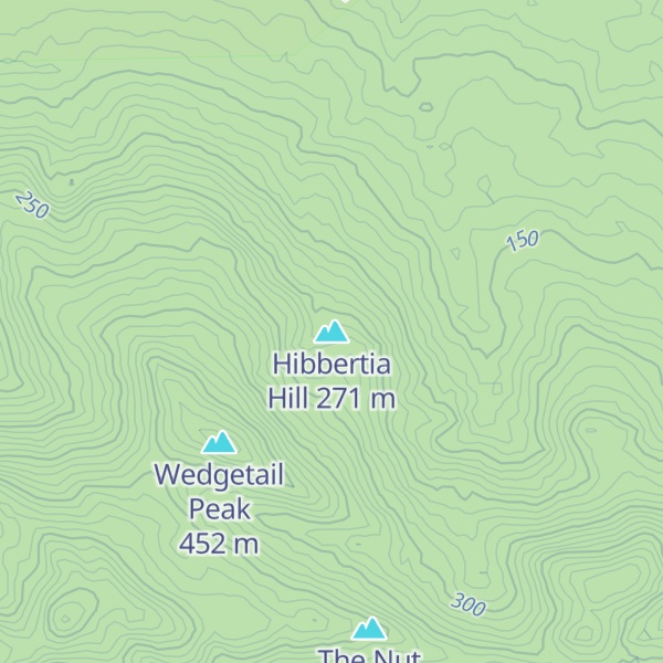 Map of Hibbertia Hill