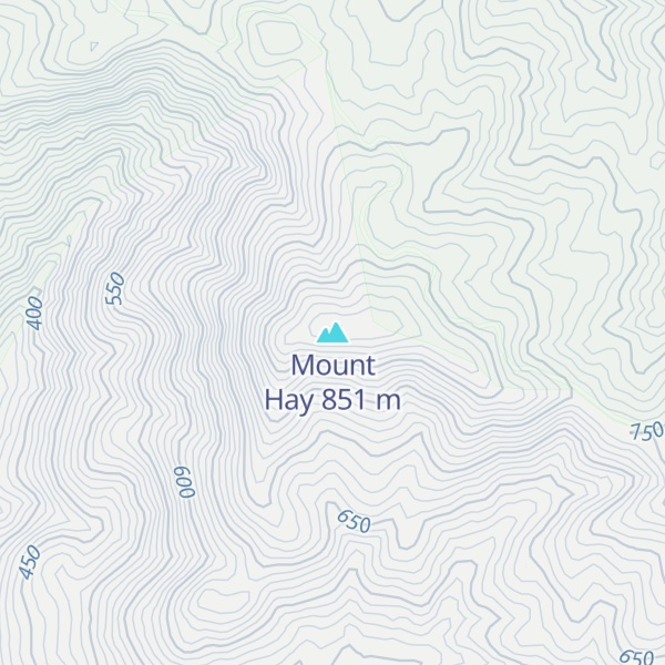 Map of Mount Hay