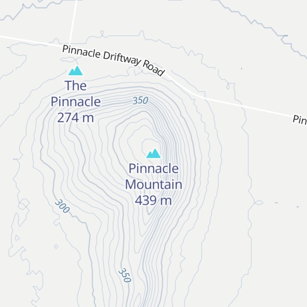 Map of Pinnacle Mountain