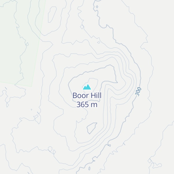 Map of Boor Hill
