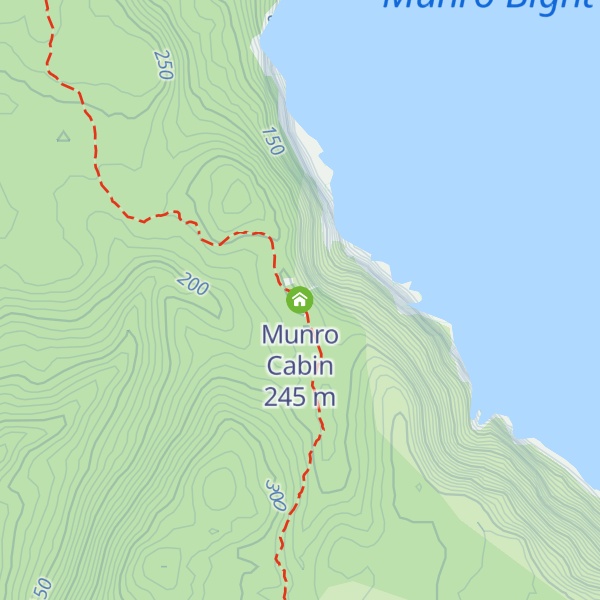 Map of Munro Cabin