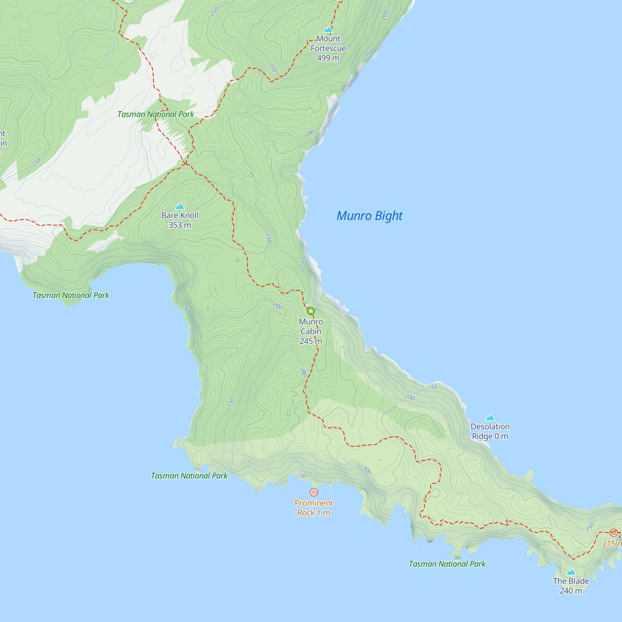 Munro Cabin map