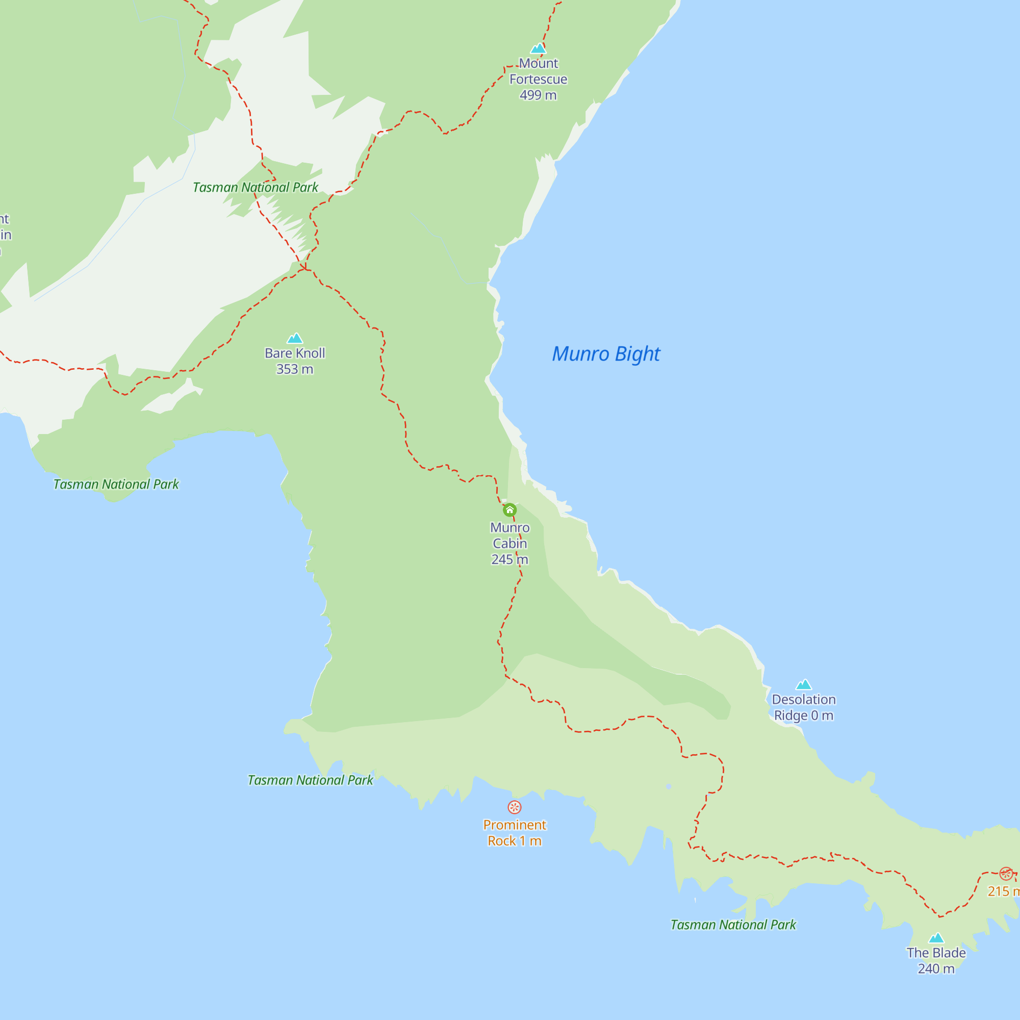 Munro Cabin map