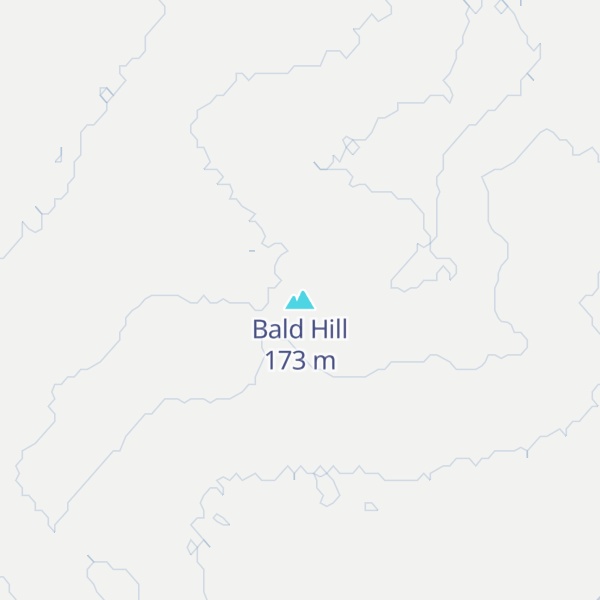 Map of Bald Hill