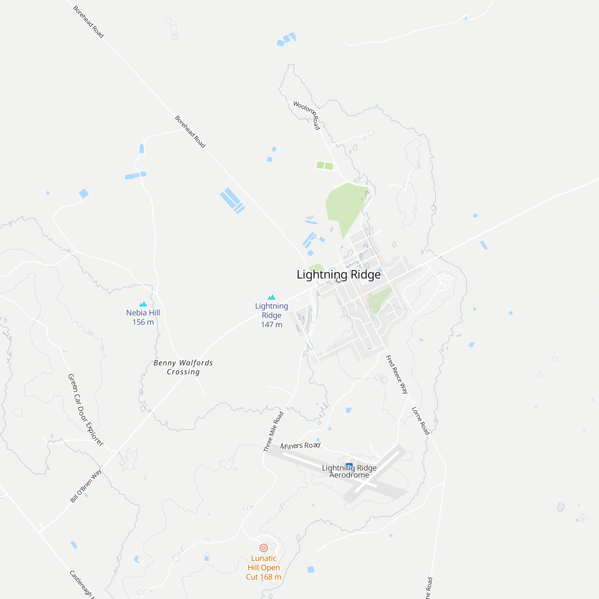 Lightning Ridge Visitor Information Centre map