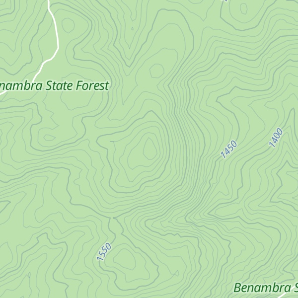 Map of Mt Misery Range