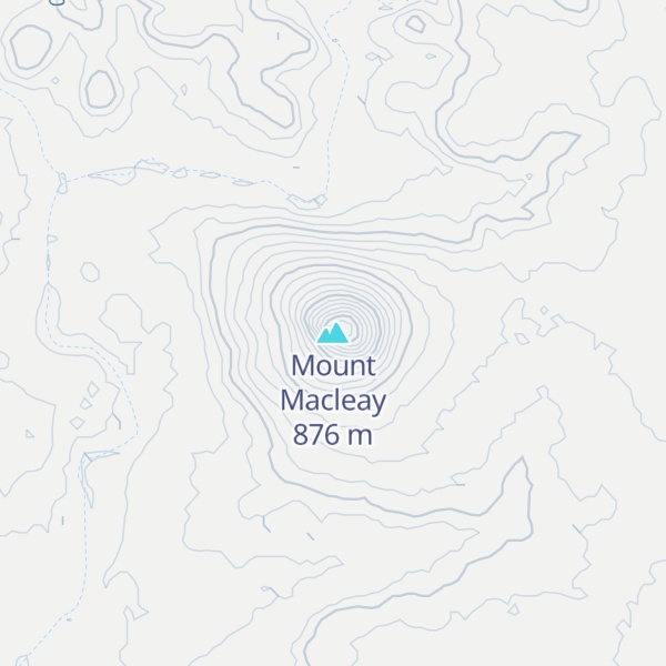 Map of Mount Macleay