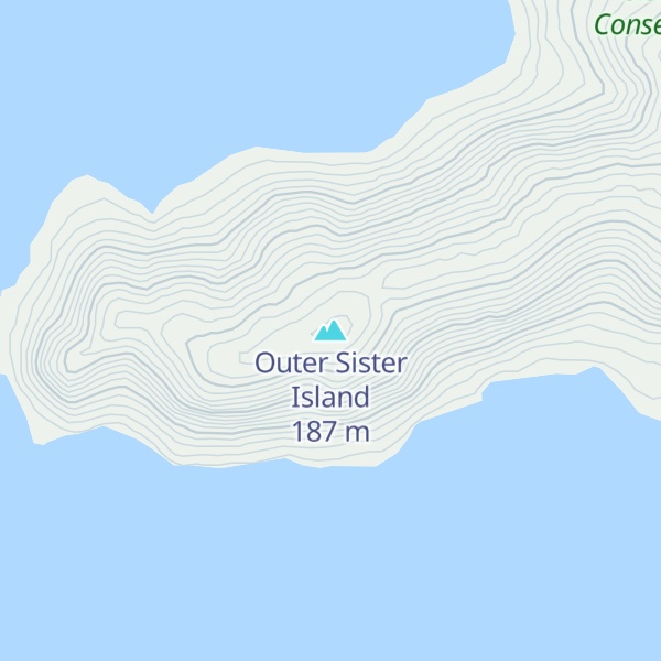 Map of Outer Sister Island