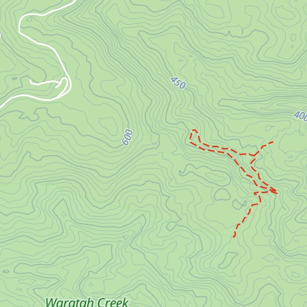 Map of Lehners Ridge