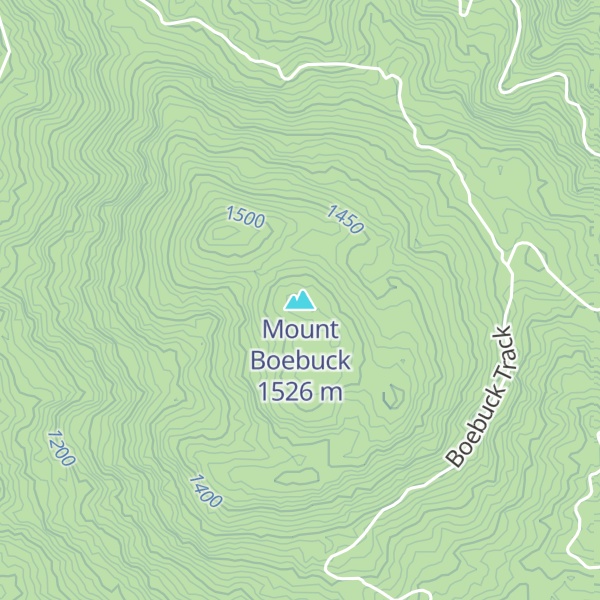 Map of Mount Boebuck