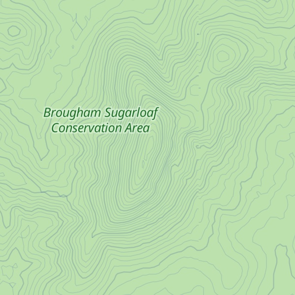 Map of Brougham Sugarloaf