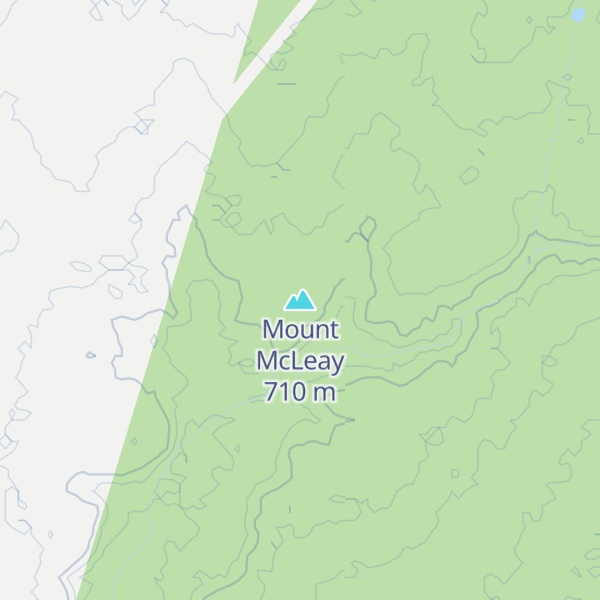 Map of Mount McLeay