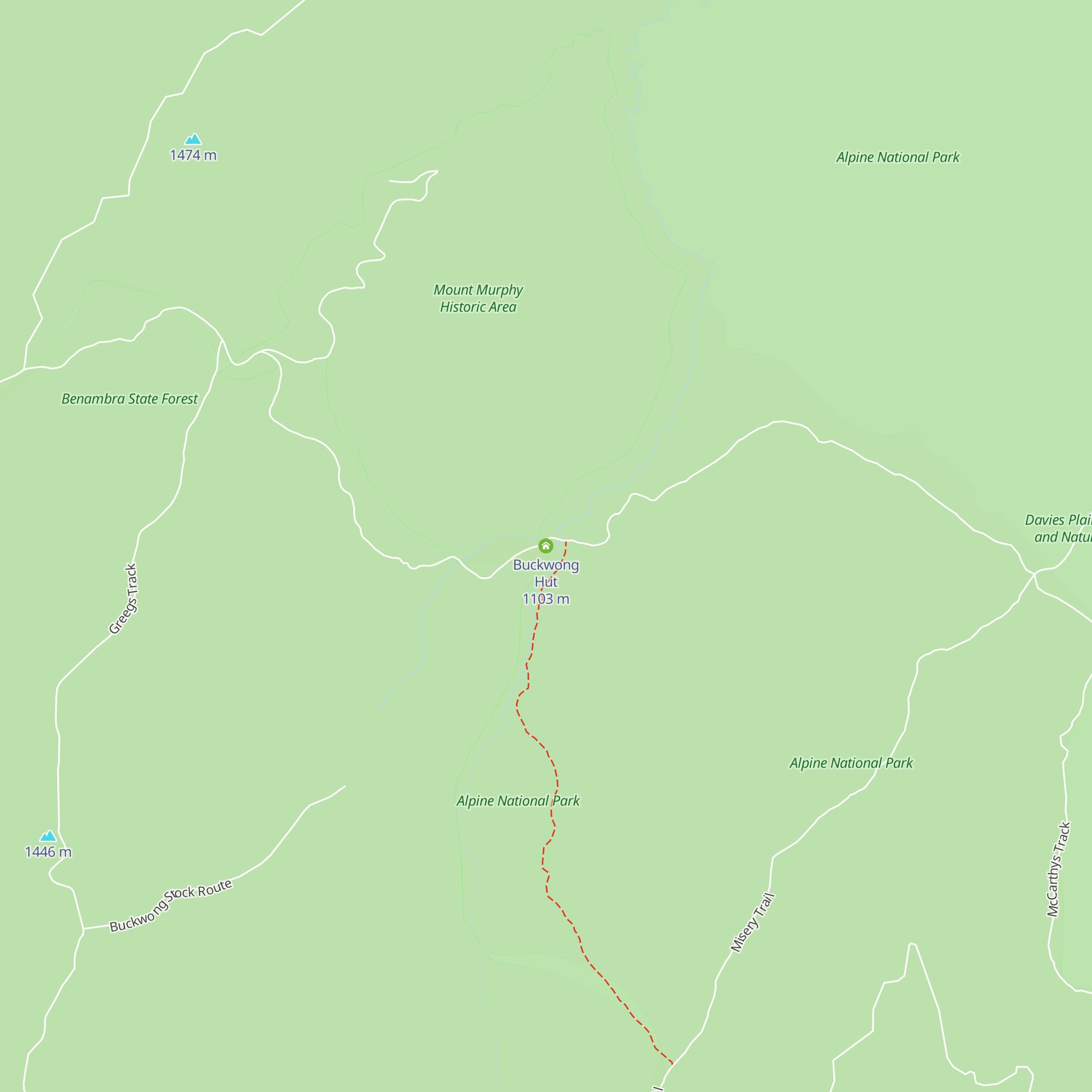Buckwong Hut map