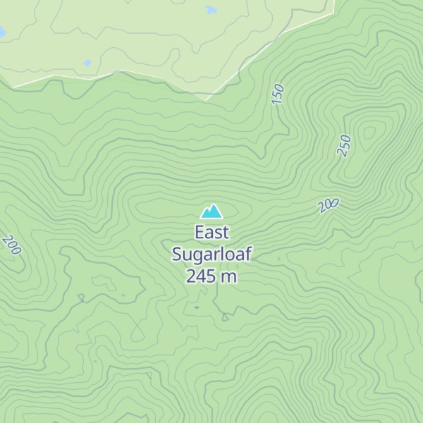 Map of East Sugarloaf