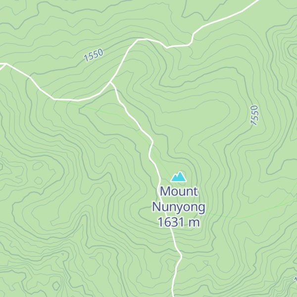Map of Little Nunningnong Mountain