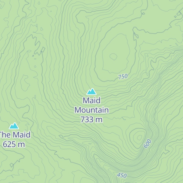 Map of Maid Mountain